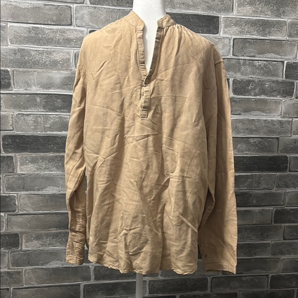 Cubavera Tan Shirt Mens